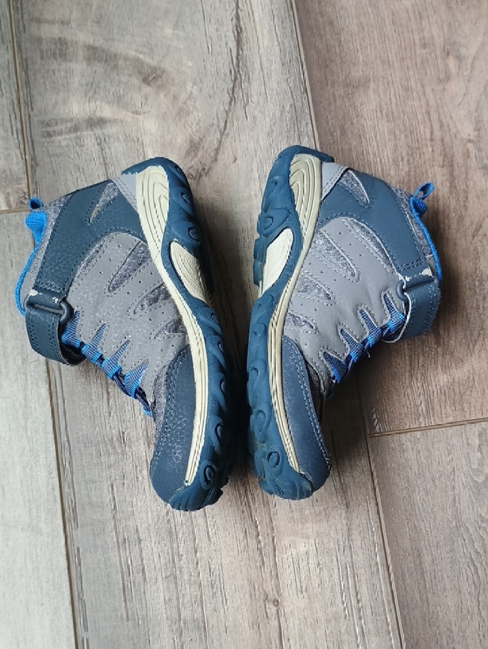 Merrell Kids Gray and Blue Trail Sneakers - Picture 5 of 10